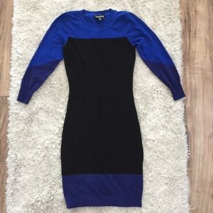 Bebe Colorblock Sweater Dress | XS